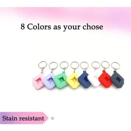 Rhombus Silicone Protective Case For Apple Airtags locator anti-lost device Colorful key chain or Apple Airtags Protective Case