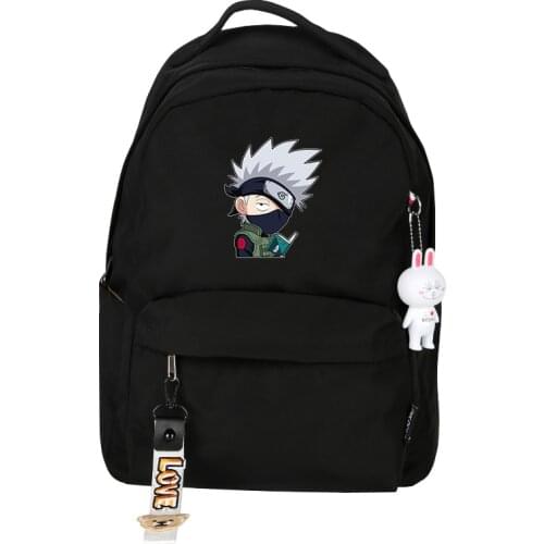 Uchiha Sasuke Cosplay Printing Backpack Canvas School Shoulder Bag Laptop Travel Rucksack Gift