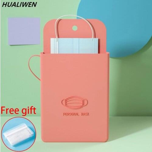 Silicone Mask bag Portable Face Mask Holder Storage Box students Reusable Facemask Storage bag Mask Bag Dustproof Face Mask Case
