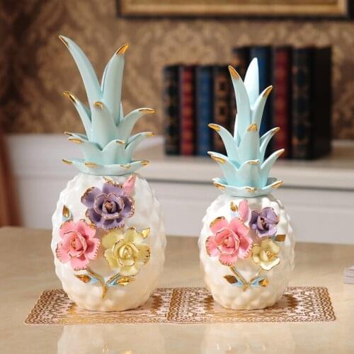 Modern Handmade Ceramic Pineapple Ornaments Simple Creative Pineapple Ornament Living Room Restaurant Wine Cabinet Decoration