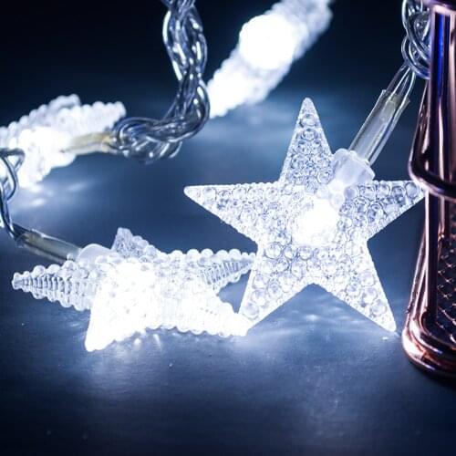 Toprex 10m star string lighting led decoration outdoor fairy lights wedding decoration xmas tree light