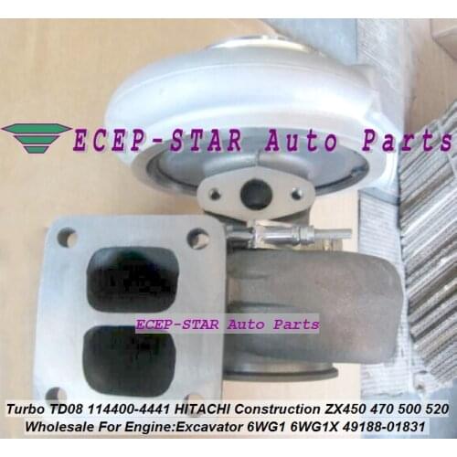 TD08 114400-4441 49188-01830 4918801832 49188-01831 Turbo For HITACHI Construction ZX450 470 500 520 Excavator 6WG1 6WG1X