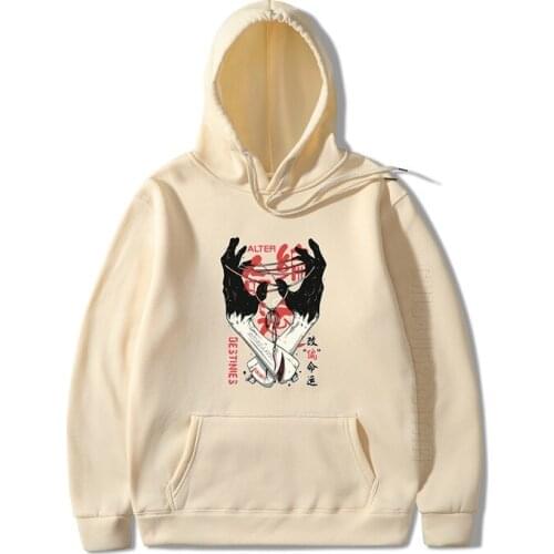 Adapting Fate Print Bluzy Meskie Hoodies Men/Women Hooded Tops Streetwear New Harajuku Hip Hop Hoodies Japanese Hoodie Men