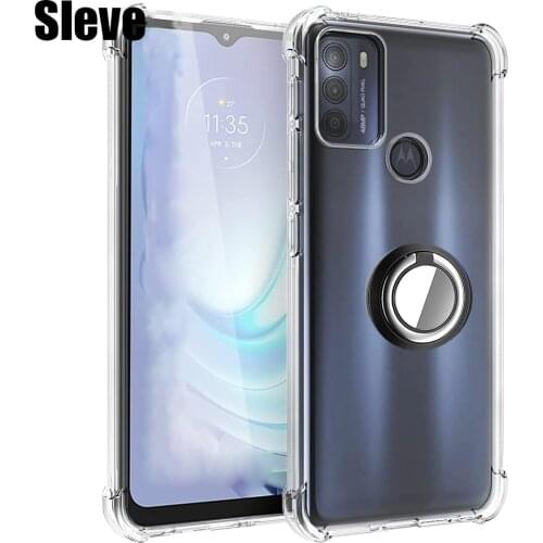 Reinforced Corner Airbag Soft TPU Ring Holder Case For Motolora Moto G40 Fusion G60 G100 G50 Edge S G30 G10 One 5G Stylus Power