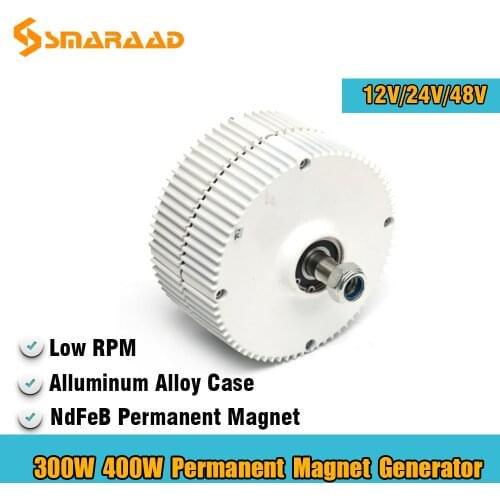 2021 part accessory of wind turbine 300w 400w 500w 600w AC PMG Generator Wind Generators white efficient hot sale DIY