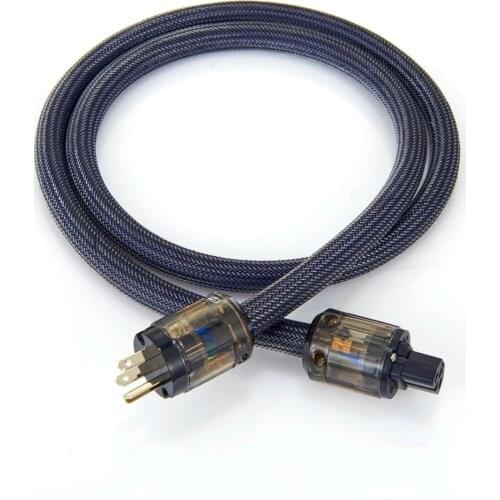 D5038 High Quality Pure Copper US Power Cable with P-004+C-004 power plug connector jack, HIFI US Plug Extension power cable