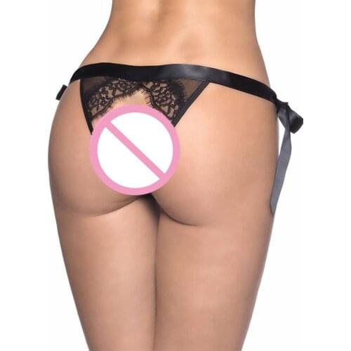 Women Sexy Lingerie Erotic Transparent Lace Underwear Sexy Panties Porn Cheeky Strappy G-string Tanga Briefs Open Back Sexy Wear