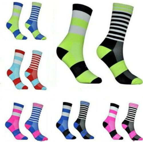 1 Pair Unisex Sport Bike Cycling Riding Breathable Cycling Socks Footwear Basketball Football Socks