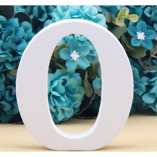 1pc 8CM White Wooden Letter English Alphabet DIY Personalised Name Design Art Craft Free Standing Heart Wedding Home Decor