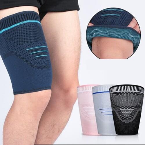 1 Pcs Thigh Guard Protector Pads Leg Support Compression Bandage Sleeve Muscle Pain Relief Sport