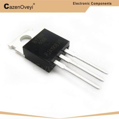 10pcs/lot BT138-600E BT138 TRIAC SENS GATE 600V 12A TO-220 In Stock