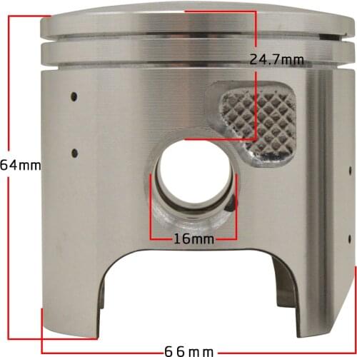 +25 +50 +75 +100 STD Dia 66 66.25 66.5 66.75 67mm Pin 16mm Motorcycle Assembly Piston and Ring kit for KAWASAKI KDX200cc #d