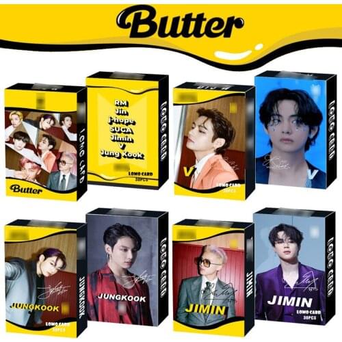 30Pcs/Set KPOP Bangtan Boys New Album Lomo Cards Butter JUNG KOOK V JIMIN JIN SUGA J-HOPE RM Gift Photocards