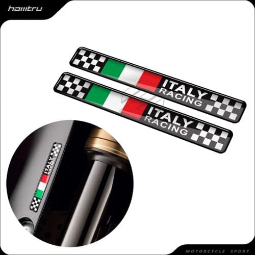 3D Resin Motorcycle Decal Italy Racing Sticker Case for Ducati Aprilia Piaggio Vespa Sprint 50 150