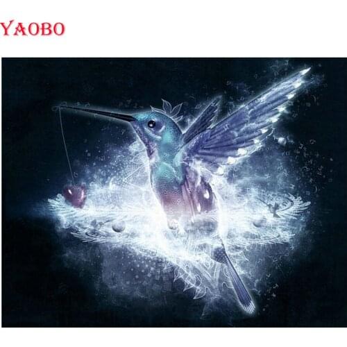 3d cross stitch diamond painting hummingbird Diamond Embroidery FULL square round diamond mosaic kit 5d diy animal pattern