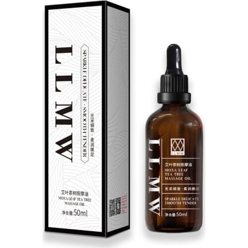 50ml Natural Plant Foot Care Essential Oil Moxa Leaf Tea Tree Massage Oil Improve Peeling Dry Foot Odor