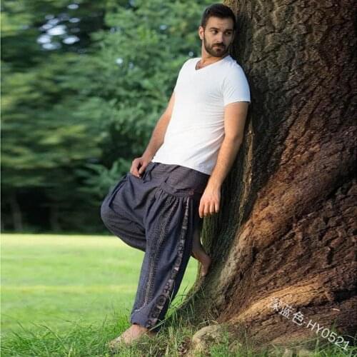 Plus 5xl Medieval Renaissance Pirate Loose Pants Pirate Horseman Viking Cosplay Costume Hip Hop Wide Leg Trousers Leisure Pants