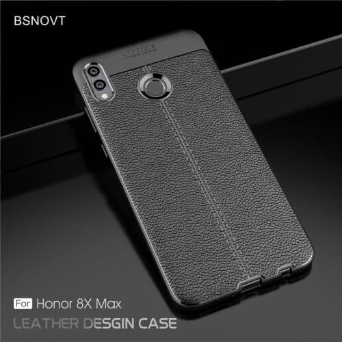 For Huawei Honor 8X Max Case Soft Silicone Leather Shockproof Case For Huawei Honor 8X Max Case For Honor 8X Max Cover 7.12"