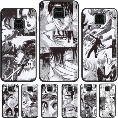 Attack On Titan Manga Collage Phone Case For Xiaomi Redmi Note 10 Pro Cover For Redmi Note 9 8 Pro 9S 8T 9A 9C 9T K40