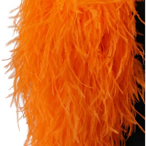 1/3/5/10/20 Ply 2 Meters Ostrich Feathers Boa For Diy Wedding Dresses Party Clothing Shawl Decoration Sewing Crafts Custom