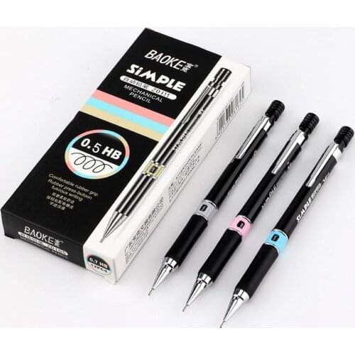 0.5mm HB Automatic Pencil Sketch Drawing Mechanical Penci Student Press Pen Color Office Supplies
