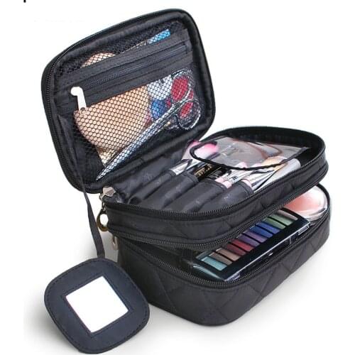 Mens And Womens Cosmetic Bags Double-Layer Large-Capacity Waterproof And Convenient Organizer Wash Bag Makeup Bag