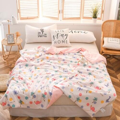 Summer Air Conditioner Quilt Office Car Cute Lace Duvet Skin Friendly Soft Hand Feeling Quilt Wholesale
