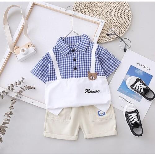 Summer Fashion Children Toddler Clothes Baby Boy Cartoon T Shirt+Shorts 2Pcs/sets Infant Outfit Kids Clothing Casual Tracksuit