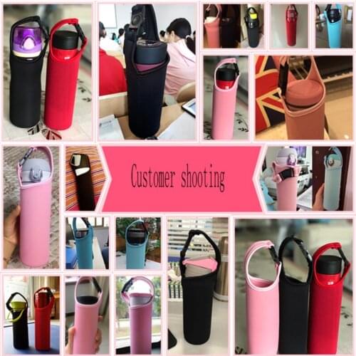 Multicolor Thermos Cup Bag Water Bottles anti-scalding Bottle Bags Glass Cover Sleeve Carrier Warm Water Bottle Bags