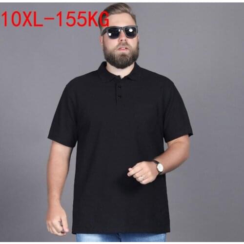 Fashion Summer Polo Shirt Men Short Sleeve Buttton Collar Breathable Slim Shirt Solid Streetwear Casual Male Plus SIZE L-10XL