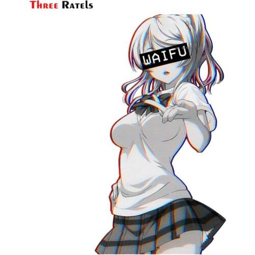 Three Ratels FC512 Eli Waifu anime sex girl car sticker windshield decal