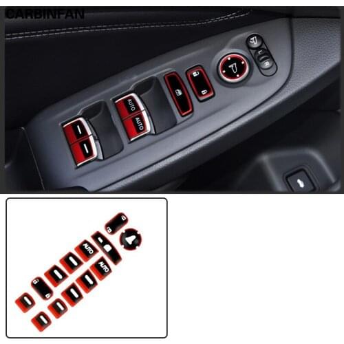 Window Glass Lift Button Stickers Accessories Interior Decoration Cover For Honda HRV HR-V C1930