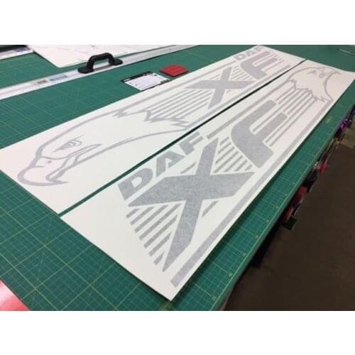 For 2Pcs/Set DAF XF Euro 6 Cab Roof Graphics Decals Stickers CF any colour custom designs