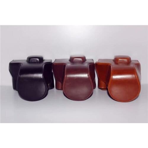 PU Leather Camera Case Shoulder Bag Hard Bags Shoulder Strap For Fujifilm Fuji XT2 XT3 XT-2 XT-3 Finepix black Brown coffee