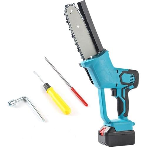 High Carbon Steel Electric Saw 8 Inch Mini Chainsaw Garden Logging Saw Woodworking Tools Suitable for 18V Makita Battery