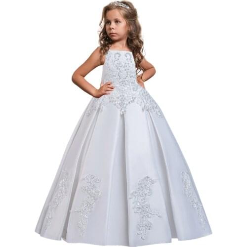 4-14 Years Girls Summer Embroidery Pageant Party Princess Dress Elegant Kids Dresses For Girls Clothes Children Wedding Dress
