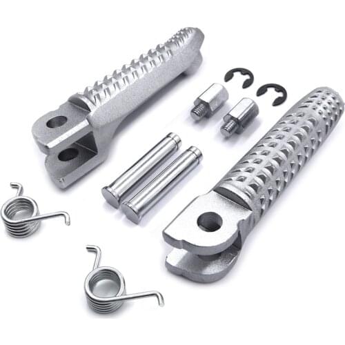 Free Shipping Driver Foot Pegs Footrest For BMW S1000RR 2015 2016 2017 Aftermarket Motorcycle Parts Left Right Front Silver