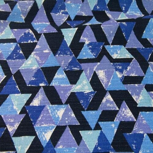 Half-Meter Japanese Patchwork Soft Textured Cotton Fabrics Barkcloth Fabric DIY Accessories Cloth PatchworkTriangles B