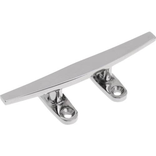 Heavy Duty Base Sleek Line Dock Cleat Open Base Marine Boat Yacht Mooring Deck Cleat - 316 Stainless