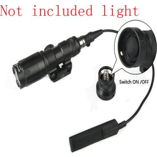 Tactical M300 M600 Series Scout Light Tailcap Switch Hunting Rifle Weapon Light Crown Switch Constant ON/OFF Aluminum