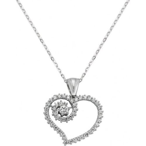 Tevuli 925 Sterling Silver Heart Women Necklace