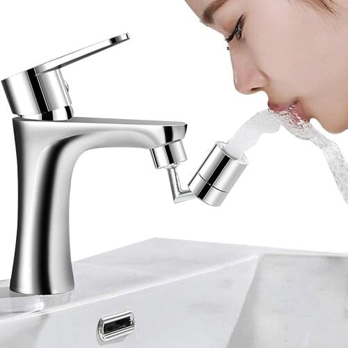 Universal Splash Filter Faucet 720° Rotate Water Outlet Faucet Extender Bubbler Sprayer Kitchen Bathroom Sink Accessories