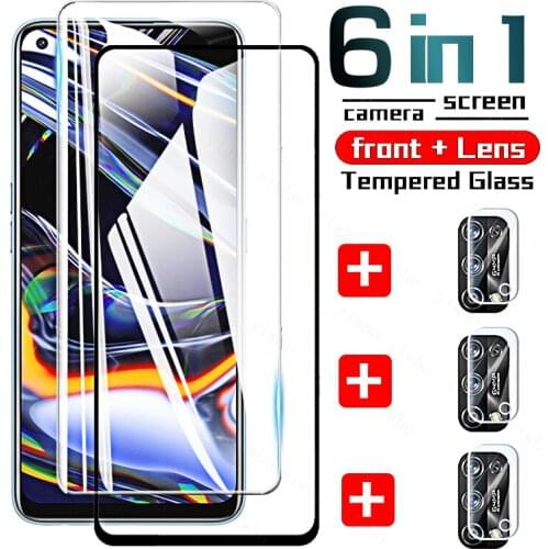 Full Gule Tempered Glass for OPPO Realme 7Pro Screen Protector Glass for Realme 7 Pro 7i Global Camera Film for Realme 7 8 5g