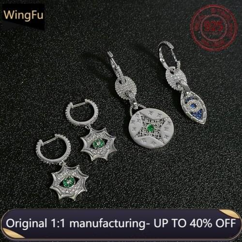 April new S925 sterling silver luxury brand Monaco earrings Evil Eye fashion jewelry pearl pendant earrings ladies gifts