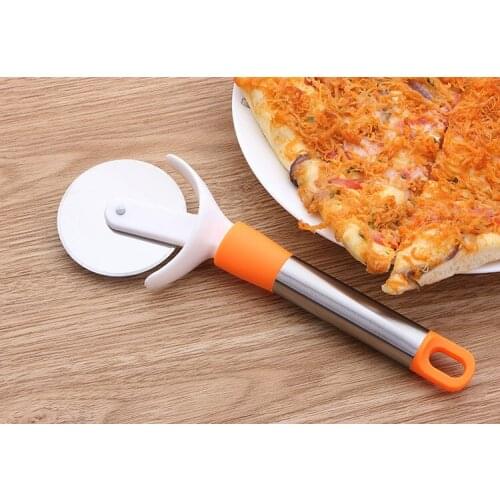 1PC Stainless Steel Pizza Wheels Cutters Multifunction Cake Pizza Cutters Brand Kitchen Cooking Tools Pizza Wheels Tool KX 244