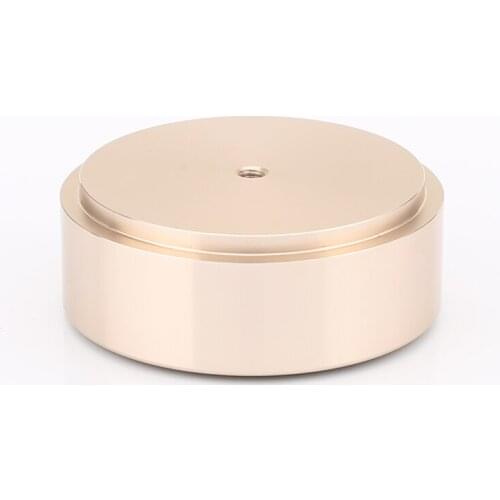 4xAudiocrast FT002 58x21mm Golden Aluminum Feet Pad For Guitar Amplifier Speaker DAC CD Player Vibration Stand Pad Base