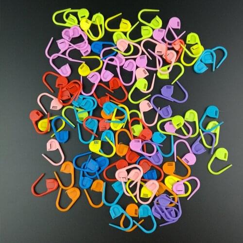 50pcs Plastic Knitting Crochet Locking Stitch Markers Crochet Latch Knitting Tools Sewing Needle