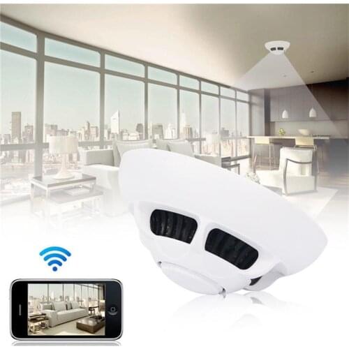 Battery Wifi Fire Smoke glasses headset plug clock Alarm CCTV Home Security Video Surveilance WiFi Mini Network IP Camera