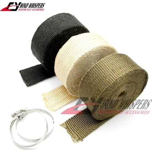 Car & Motorcycle exhaust pipe Anti hot insulation cotton Heat Wrap Roll Cable Pipe Tape For Harley 883 120 Magna Steed Shadow