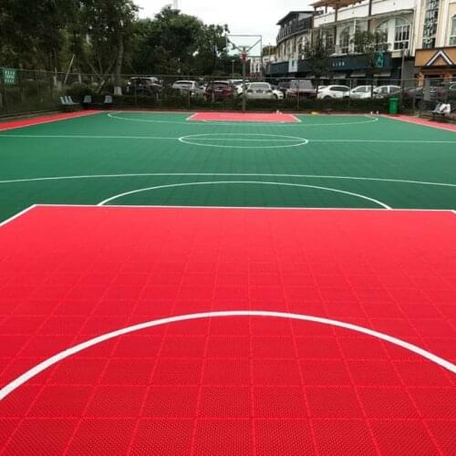 Beable Intelligent PP Interlocking Portable Sport Court Material Plastic Tiles Outdoor Temporary Basketball Flooring